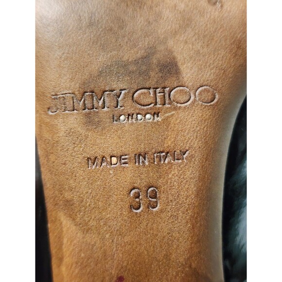 Jimmy Choo Anouk 120 Black Patent Leather Stiletto Pumps Size EU 39 - Picture 8 of 8